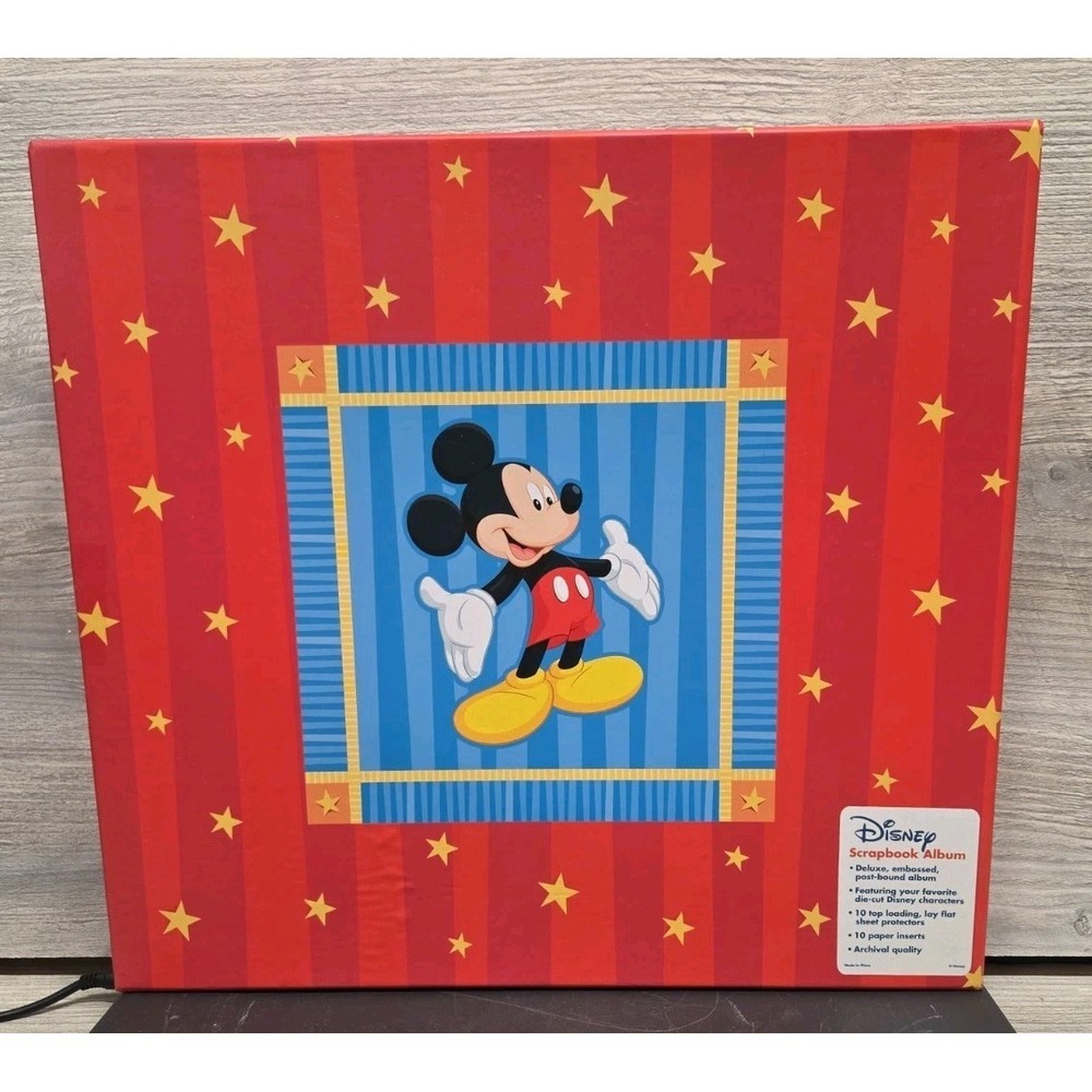 Disney-Mickey Mouse/ Scrapbook Album/Red By Sandylion E10